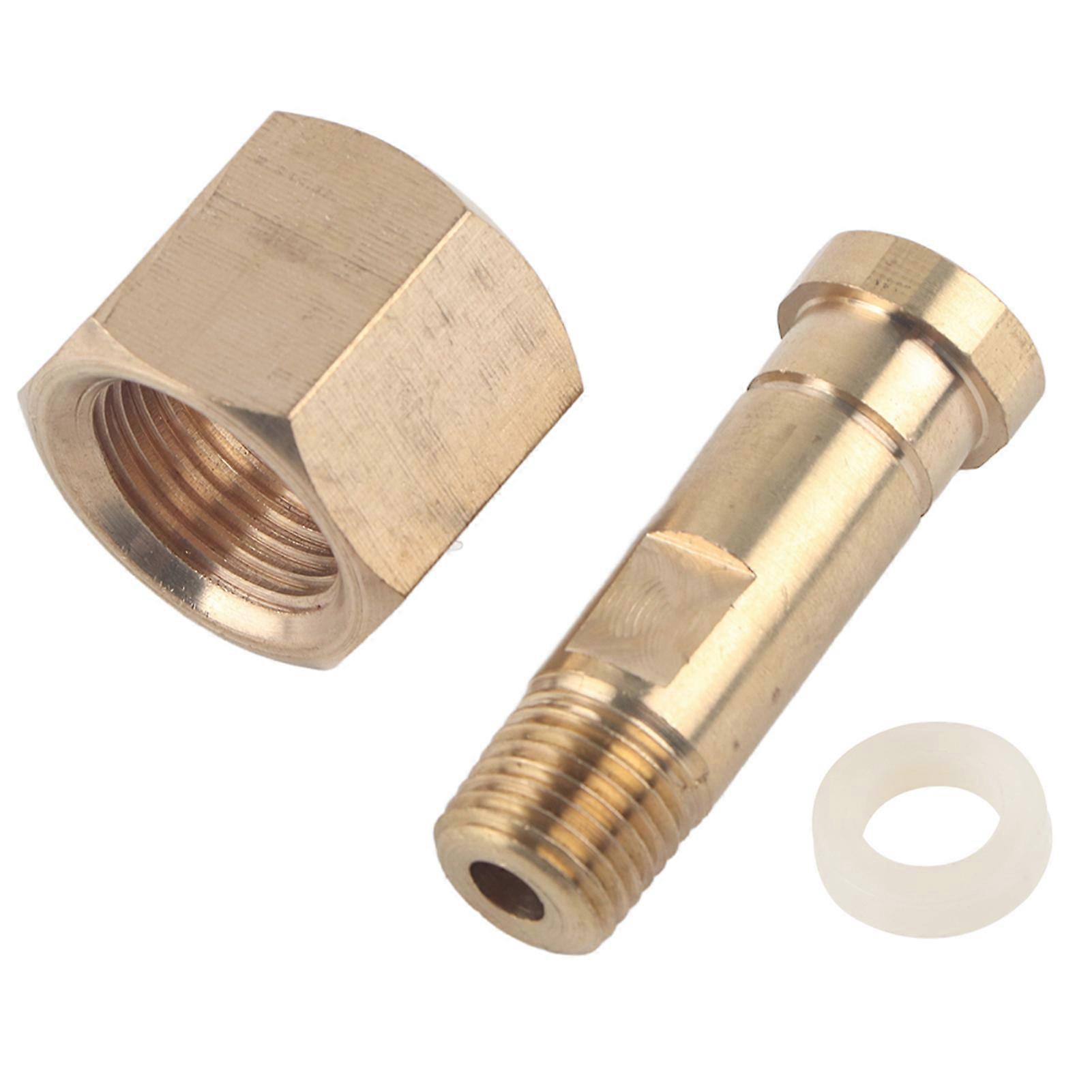 CGA-320 Carbon Dioxide Regulator Inlet Nut and Nipple with Washer