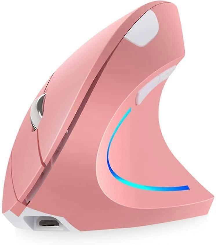 vertical mouse, right handed 2.4ghz wireless ergonomic rechargeable vertical mouse with 4 adjustable dpi 800/1200/1600/2400, 6 buttons,compatible with