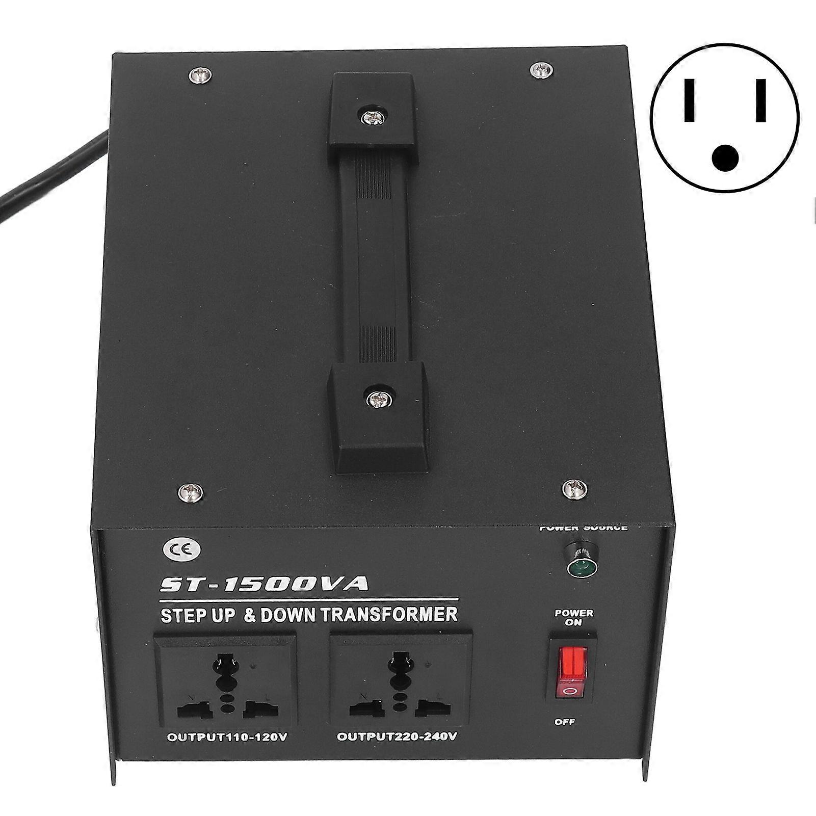Voltage Transformer Step Up Buck Converter 1500W Adjustable 110V120V 220V240V AC Input US Plug NO.1486
