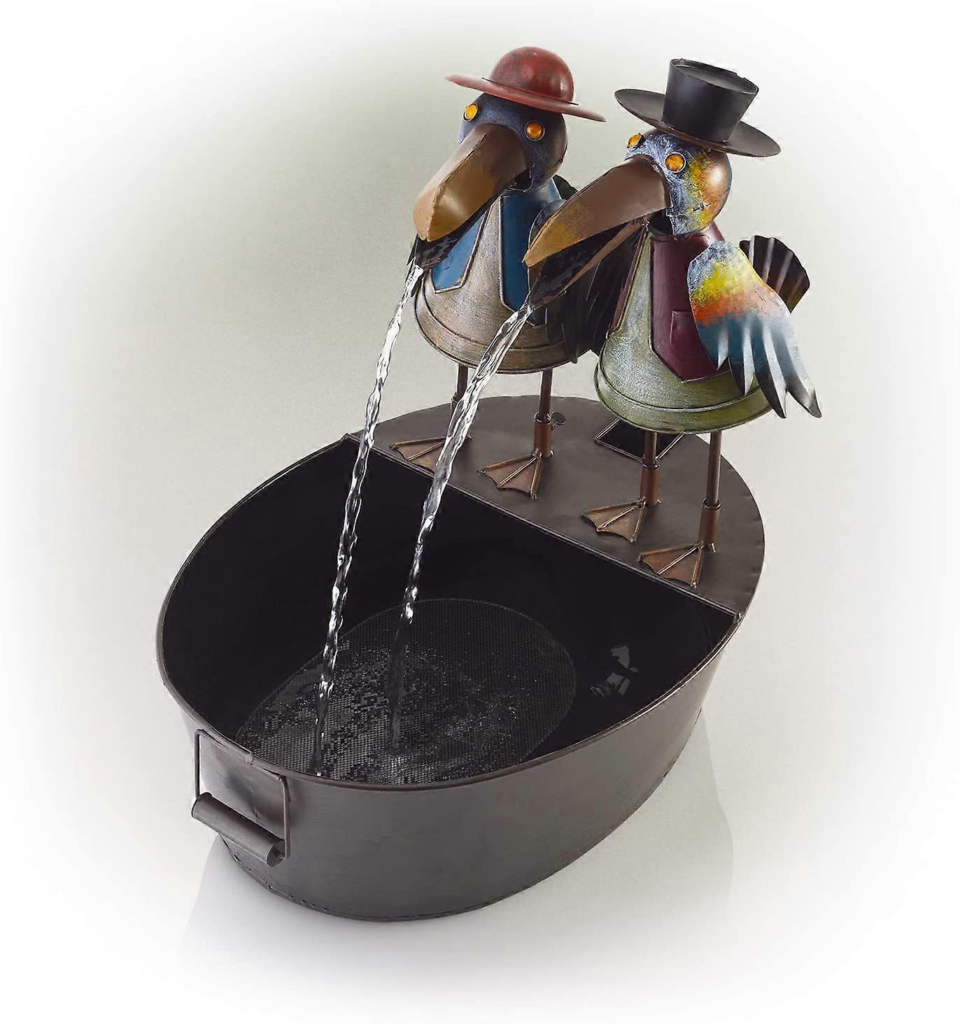 Spot cross-border new resin crafts Toucan Toucan fountain garden courtyard art decoration Fish teapot default
