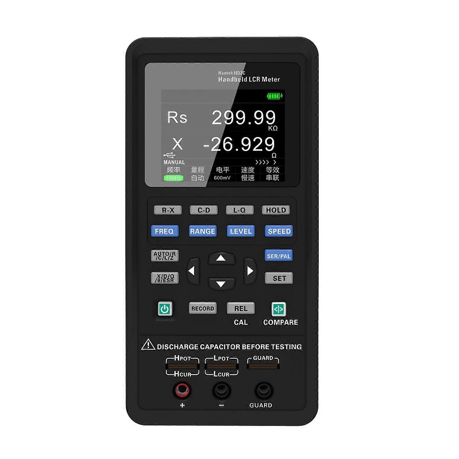 Hantek Digital LCR Meter 1832C 1833C Handheld Inductance Capacitance Resistance fq