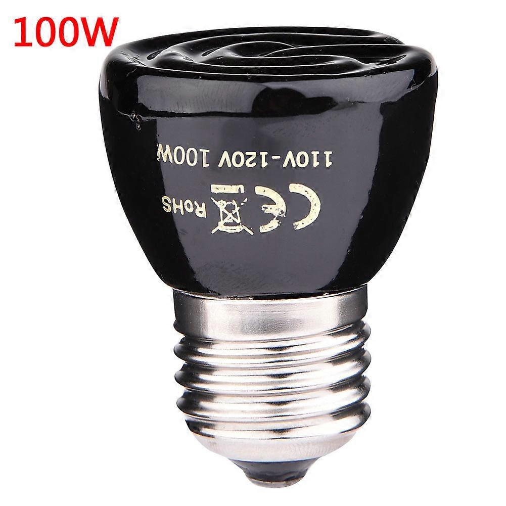 25W50W75W100W E27 FarInfrared Ceramic Pet Heating Lamp Tortoise Spider Reptiles Box Heater Warmer Heat Bulb Brooder