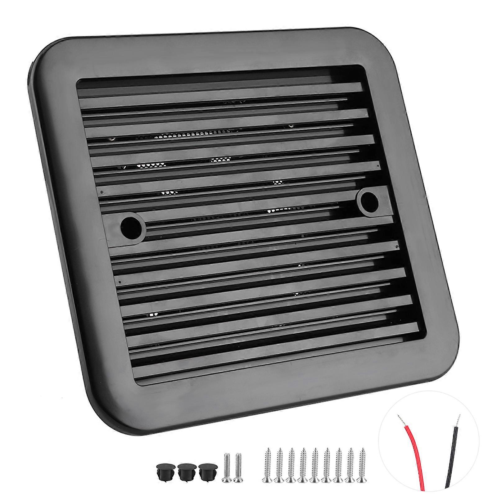 12V 4W Lüfter mit Shutters Vent One? Wegseite Starker Wind Luftauspuff Auto Styling Camper Zubehör