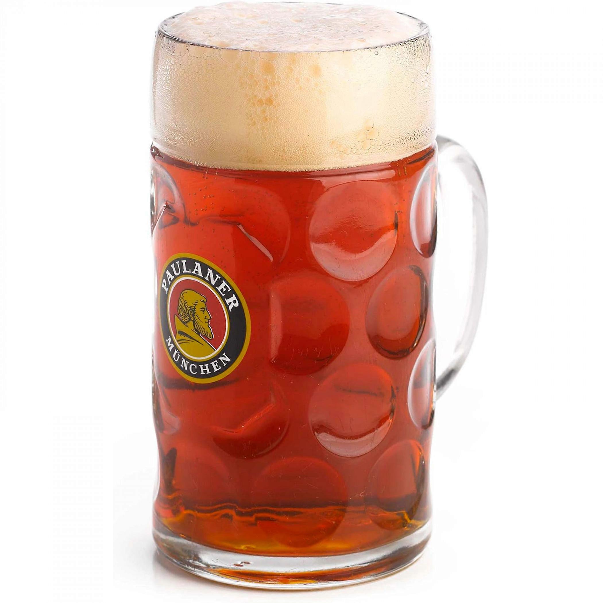 Paulaner Munchen Krug Dimpled Stein 1 liter Mug