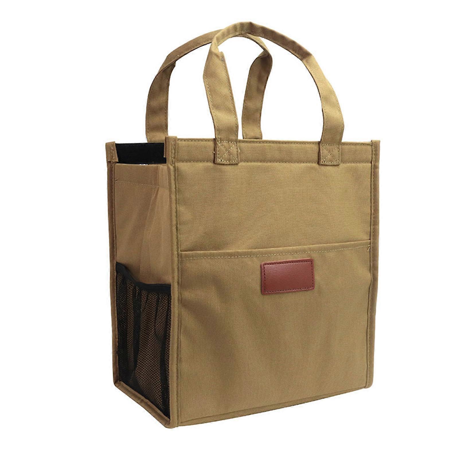 Lunch Bag with Handle Large Capacity Multi-functional Food Container Tote Pouch Household Supplies KAESI