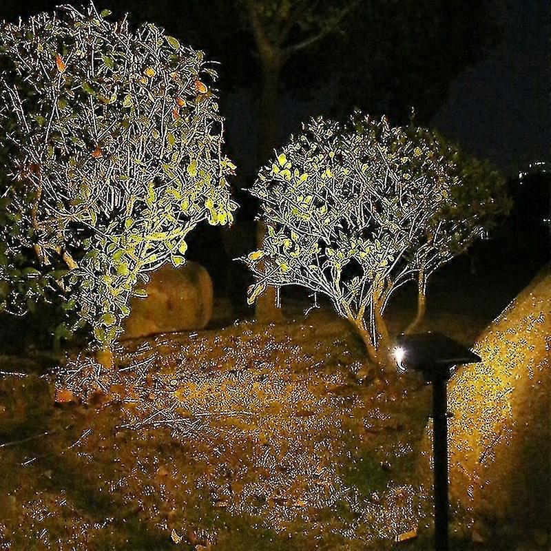 ソーラーLEDライト屋外Ip65防水ソーラー調整可能なスポットライトランドスケープガーデンデコレーション屋外ウォールライトソーラーライト(サイズ、色:2個-20le