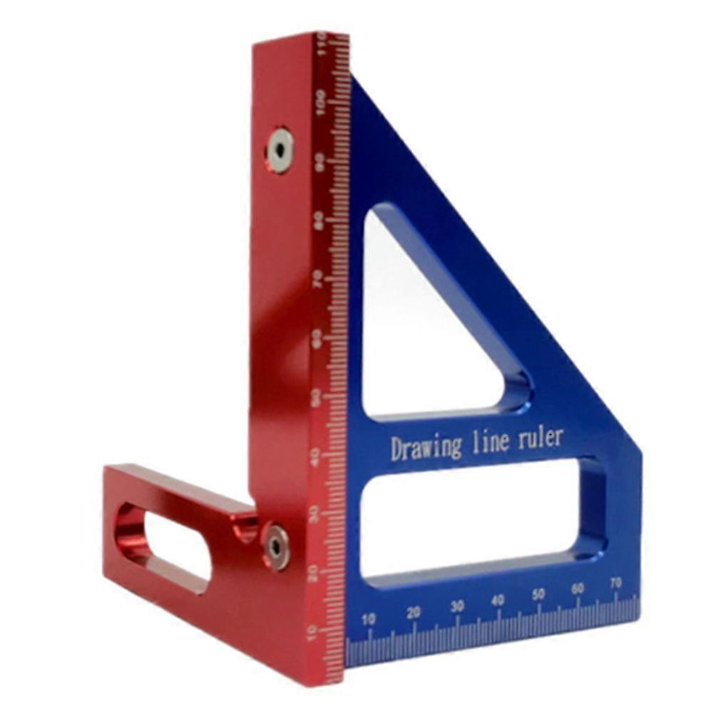Woodworking Square Protractor Aluminum Alloy Miter Triangle Ruler High Precision Layout Measuring T