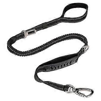 Dog Leash, 4-6 Feet With Comcompatible Withtable Padded Handle & Buckle Black