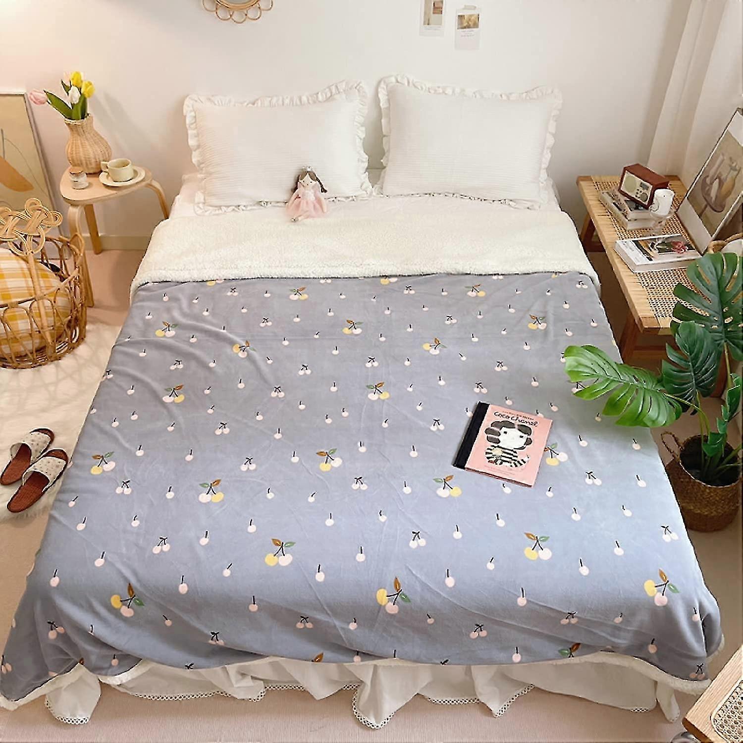 100x150cm Plaid Blanket Double Sided Winter
