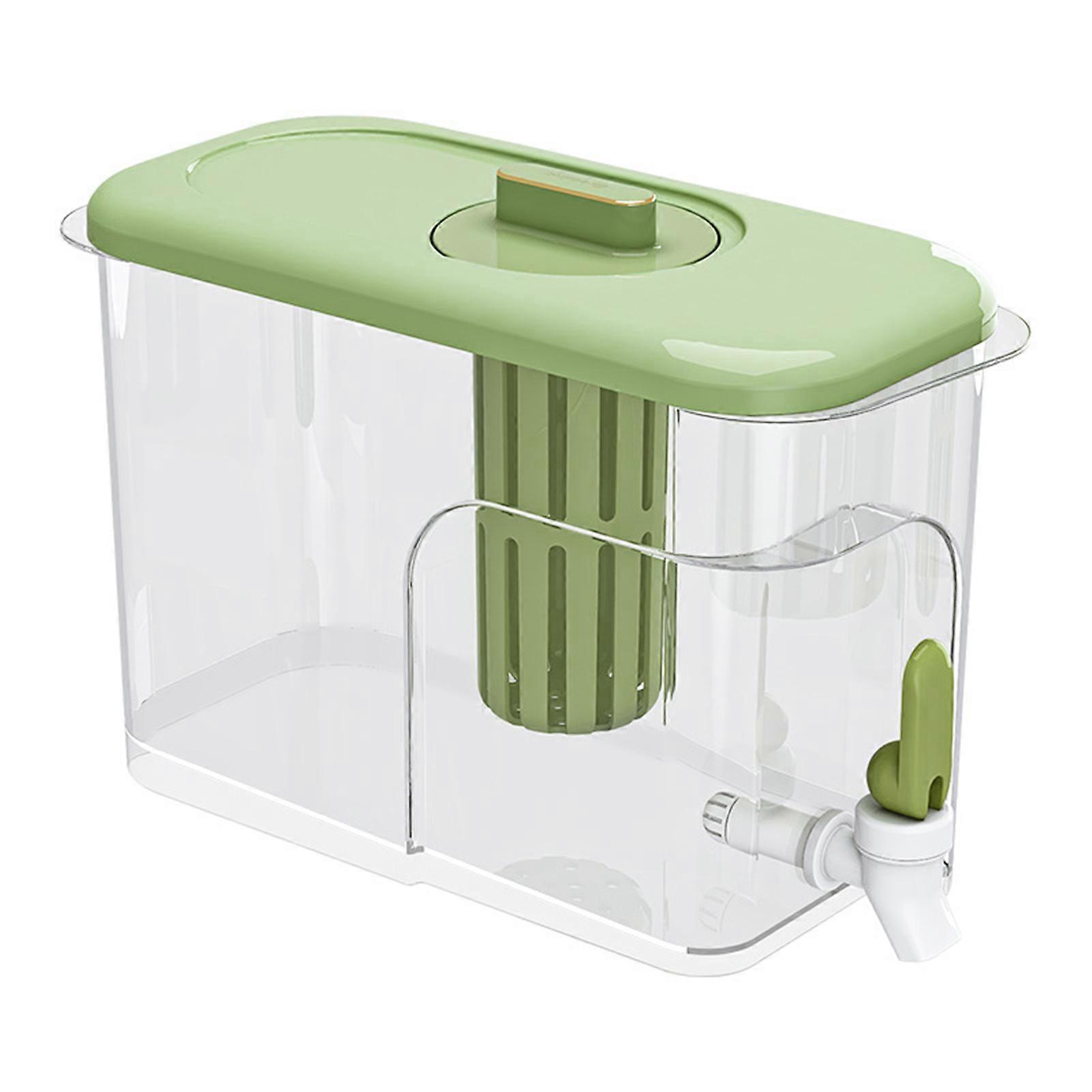 4L Cold Water Bottle with Faucet Cold Kettle Fruit Teapot Beverage Liquid Drink Container for Home Bar Kitchen