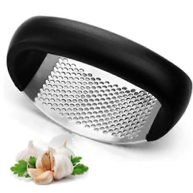 Steel garlic press - black garlic press
