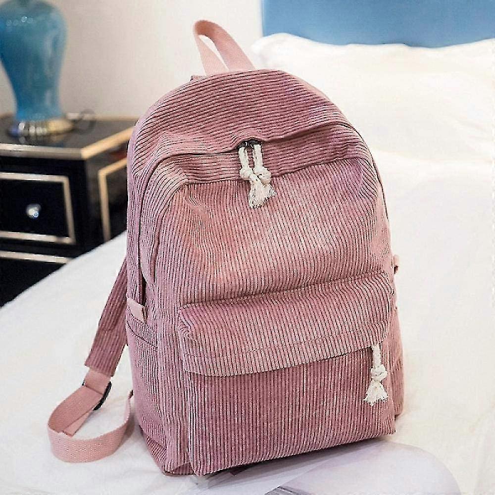 Backpack Style Soft Fabric Backpack Female Corduroy Design