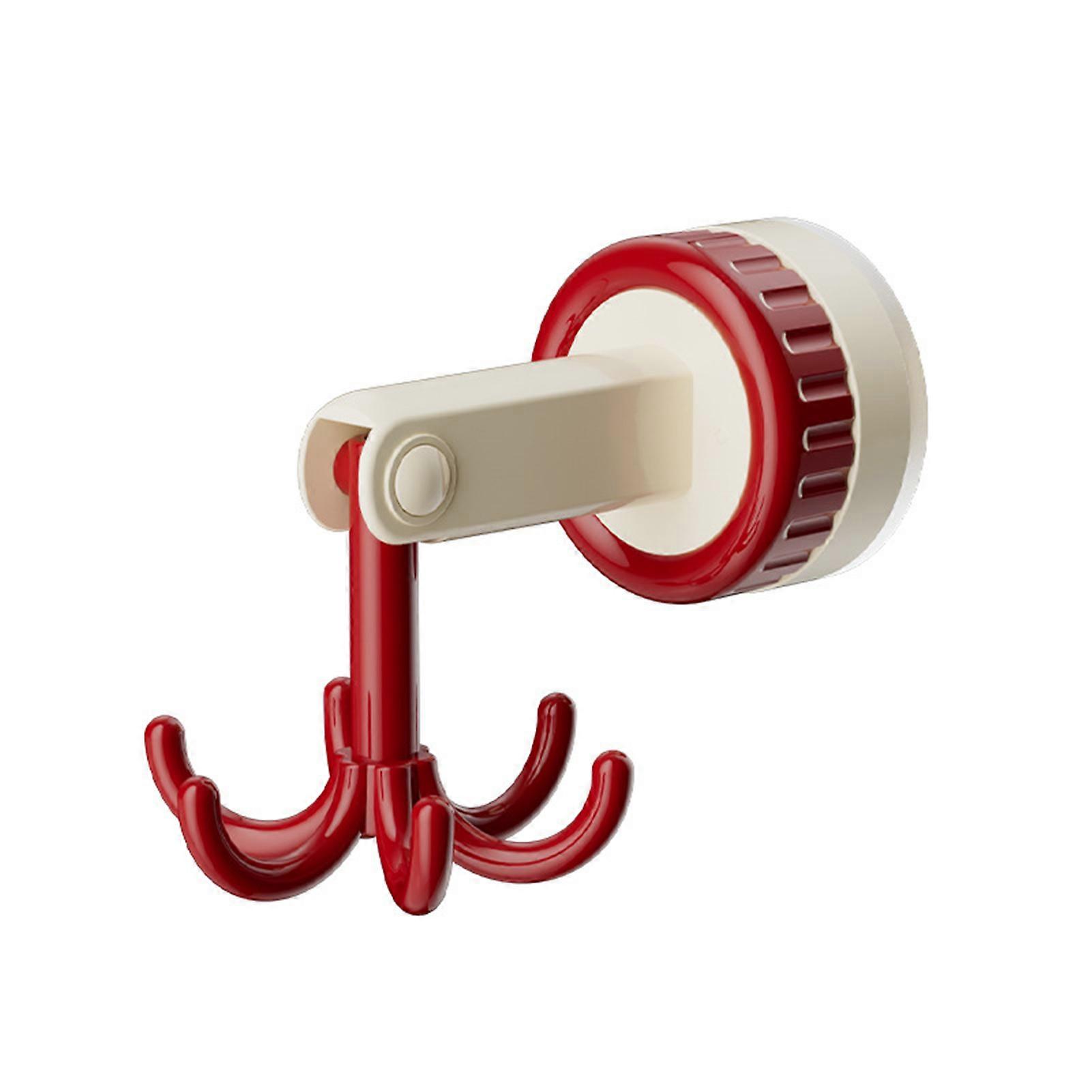 1/3Pcs 360-Degrees Rotating Folding Hook with Suction Cup Strong Load-bearing Drill-Free Kitchen Utensil Holder Wall Hook