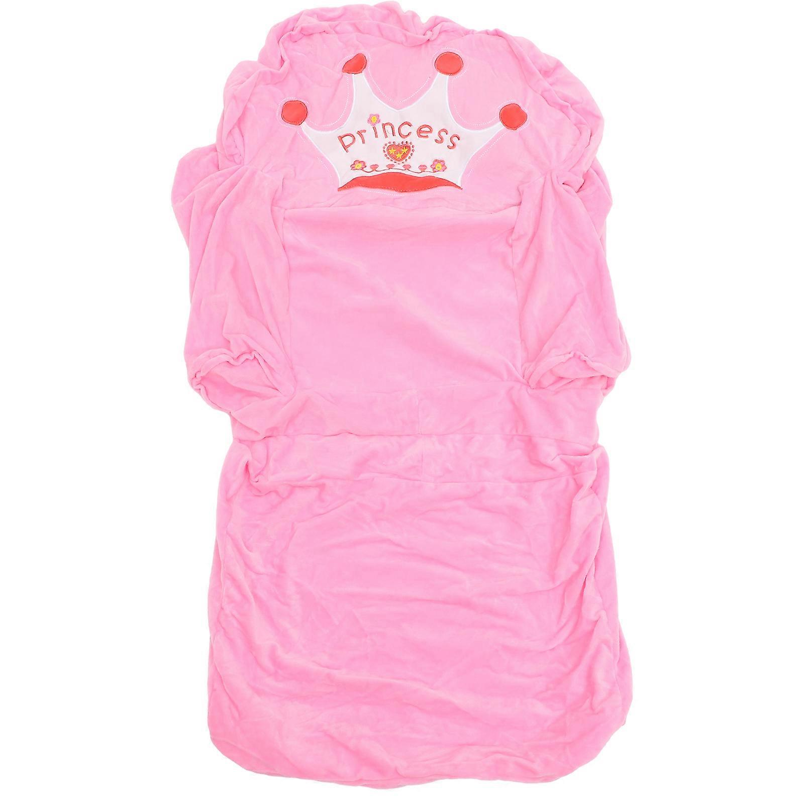 1Pc Universal Crown Pattern Sofa Cover Elastic All-inclusive Non-slip Sofa Cover for Kids Baby No Stuffing(Sky Blue)