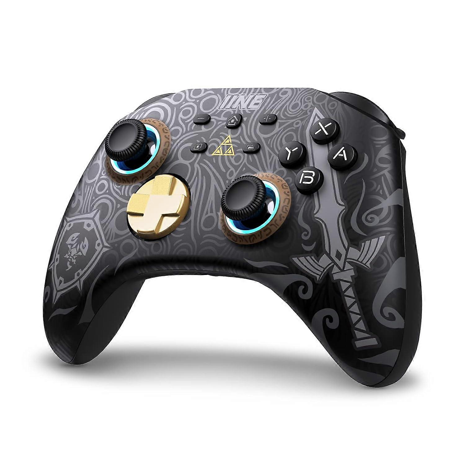 Wireless Switch Controller, Switch Pro Controller für Nintendo Switch/Lite/OLED, Switch Remote Gamepad mit Headset-Buchse/RGB-Licht