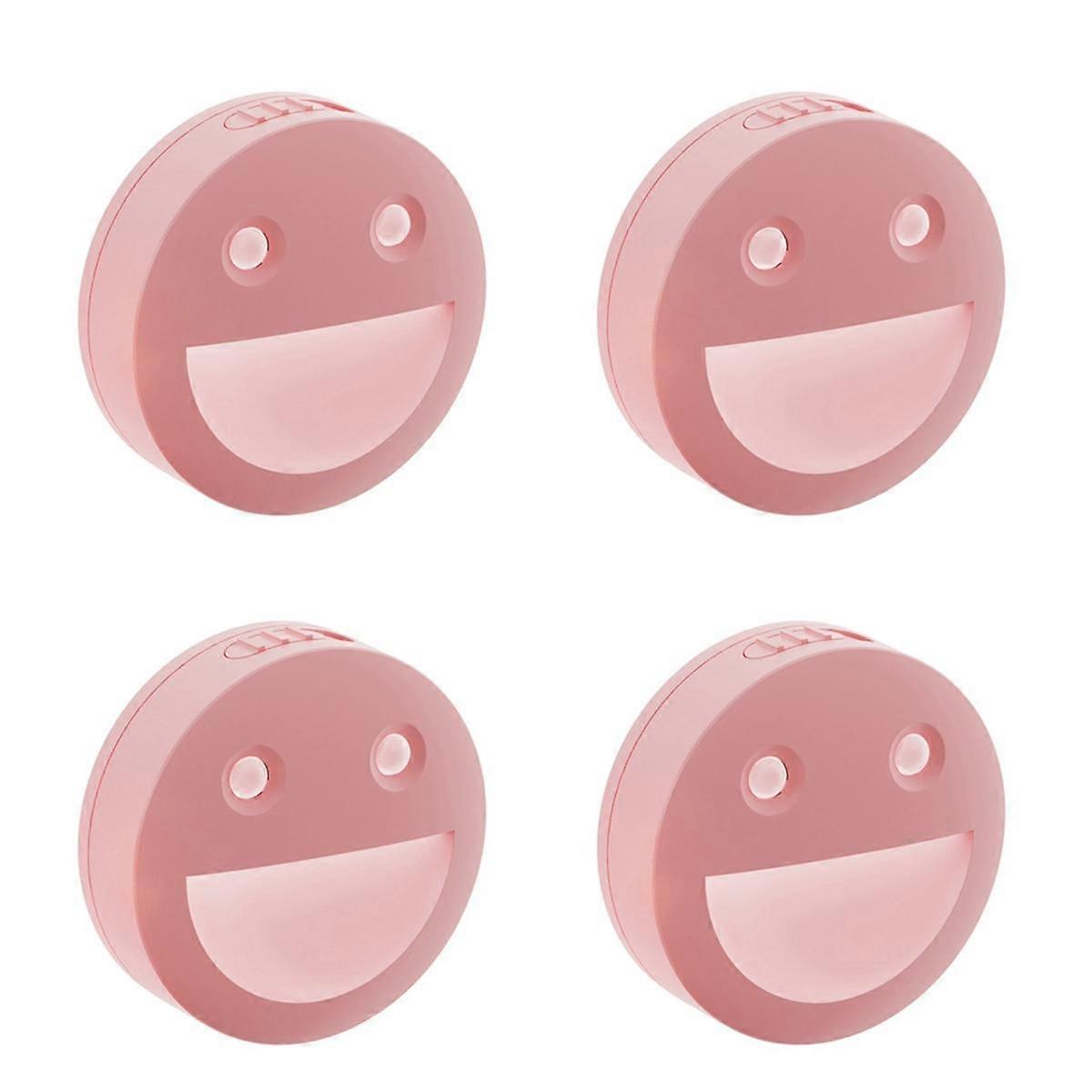 4Pcs Sensor LED Night Light Lamp Battery Powered Adjustable Color Temperature for Cabinet Staircase