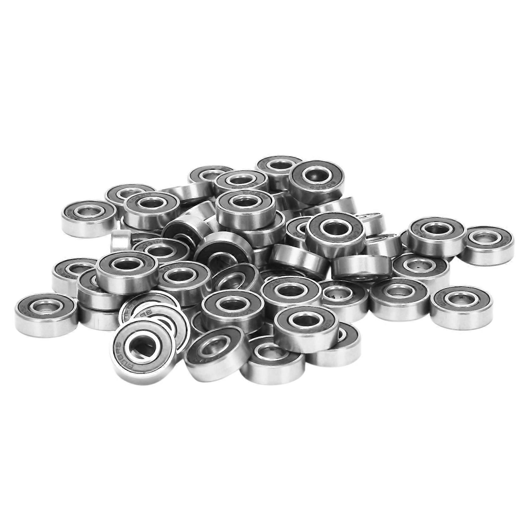 60Pcs/Set 608 2RS Ball Bearing ABEC-5 8X22X7 mm Deep Groove Carbon Steel Sealed Ball Bearings