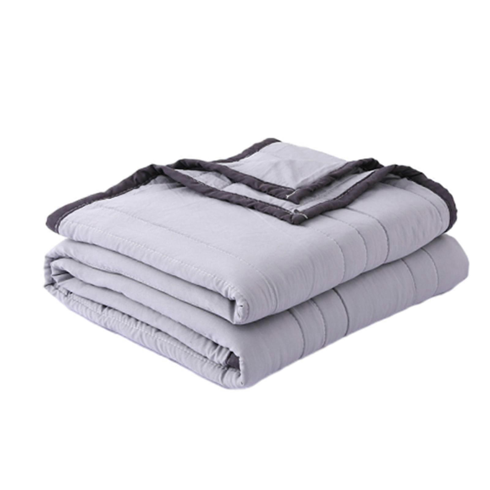 Washable Thin Summer Quilt Portable Breathable Blankets for Hot Sleeper
