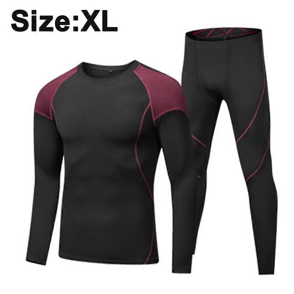 Thermal Underwear for Men, Base Layer Fleece Lined Insulated Top and Bottom Set Cold Weather