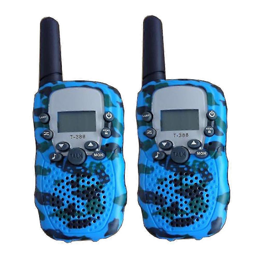 Nuovi Modelli 2 pz Walkie Talkie 3 Kms Lungo Raggio Bambini Walky Talky Palmare Radio Kid Giocattolo RegaliBlu