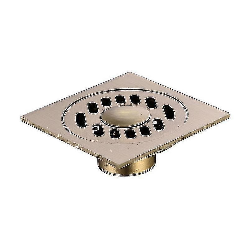 Copper Color Floor Drain - Single Use, 100*100mm