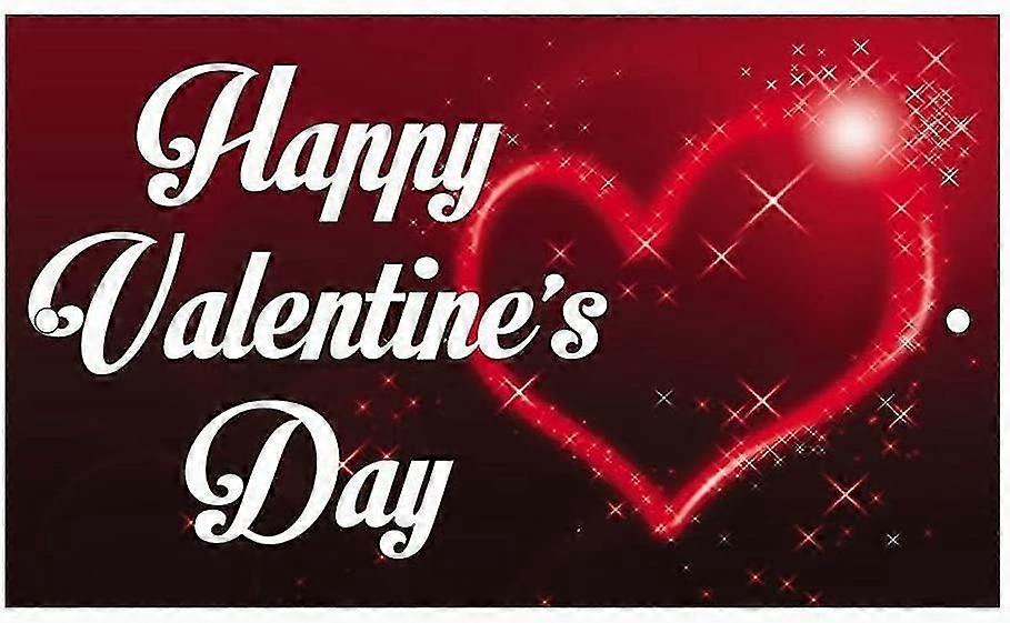 Säkerhetsskylt 8x12 tum ELLER 12x16 tum Varningsskylt Happy Valentines Rött hjärta Väggkonst Varning Varning