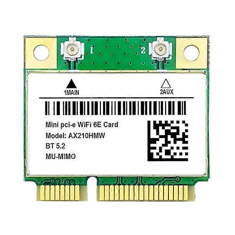 AX210HMW WiFi Card WiFi 6E Mini PCI-E AX210 802.11Ax/Ac 2.4G/5G//6G BT5.2 Wireless Adapter for Lapt