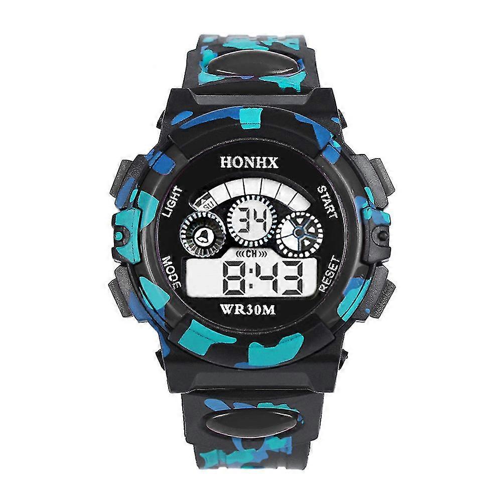 في الهواء الطلق متعددة الوظائف Chidren الساعات الرقمية الأولاد البنات الطفل المطاط الرياضة الإلكترونية المعصم ووتش الاطفال أدى تاريخ على مدار الساعة Reloj