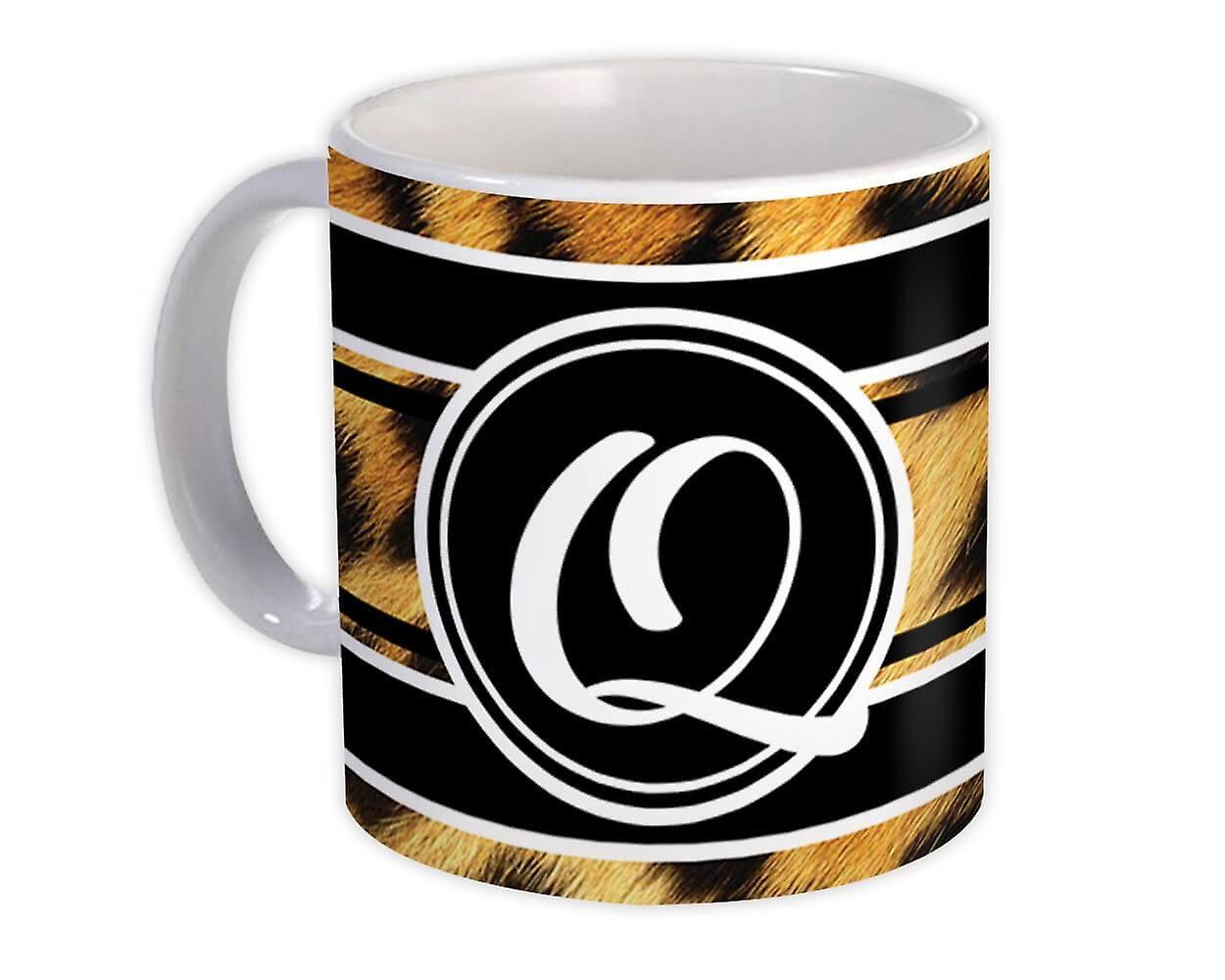 Gift Mug: Monogram Letter Q Animals
