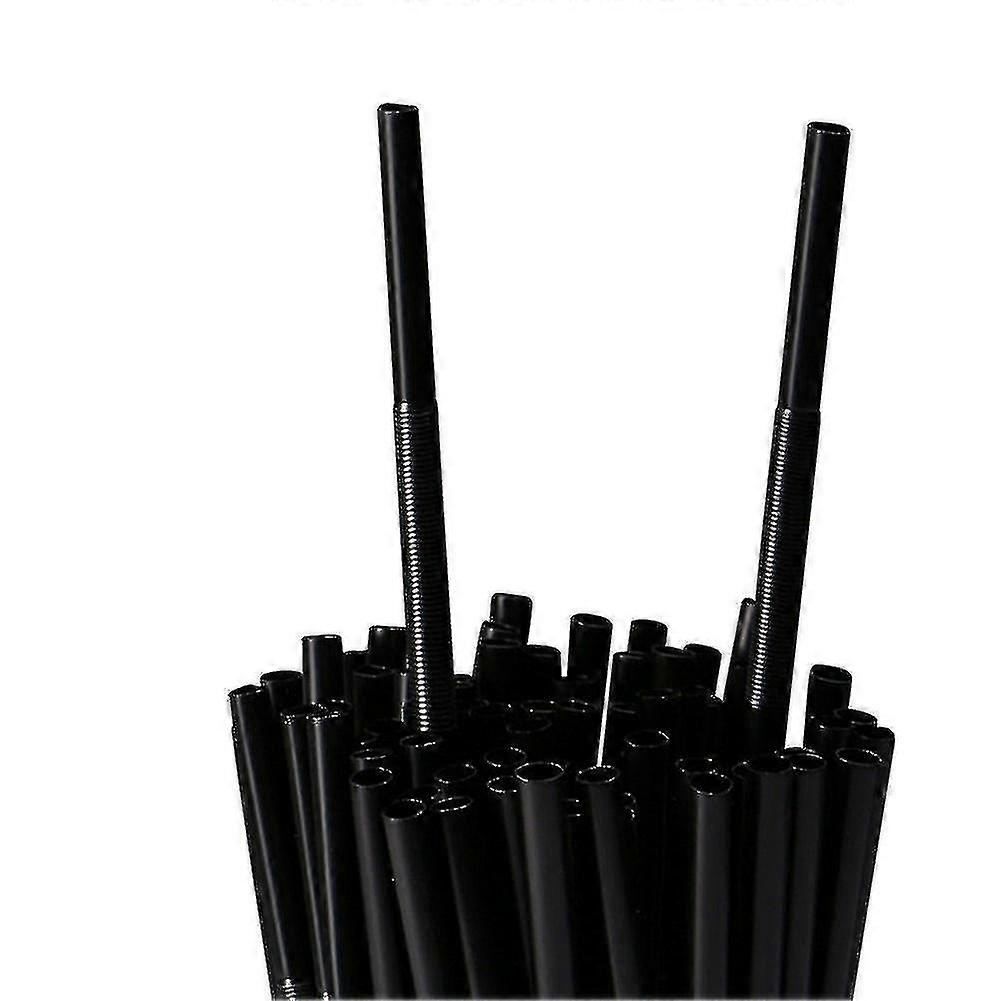 100pcs Drinking Straws Plastic Colorful Drinking Straws Safe Heat Resistance