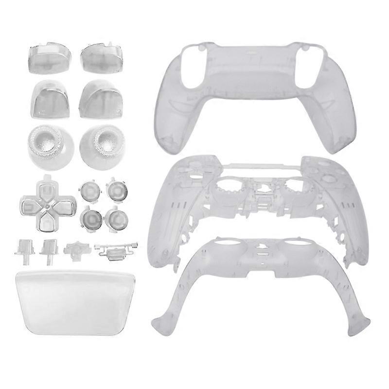 Til Ps5 Playstation 5 Controller Fuldt sæt Hus Shell Case Cover Frontplate Dekoration Skaller Knapper Gamepad DIY Reparation Dele - Sager