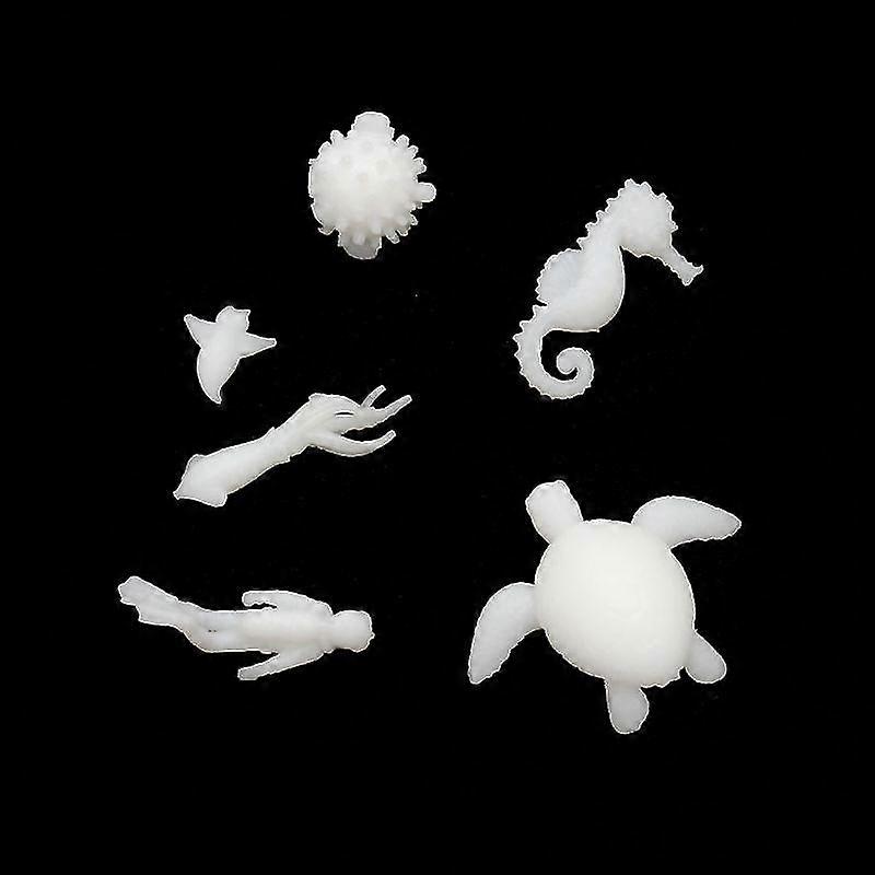 6x Turtle Squid Resin Mold Filling Mini Marine Modeling Matrials Diy Art Crafts