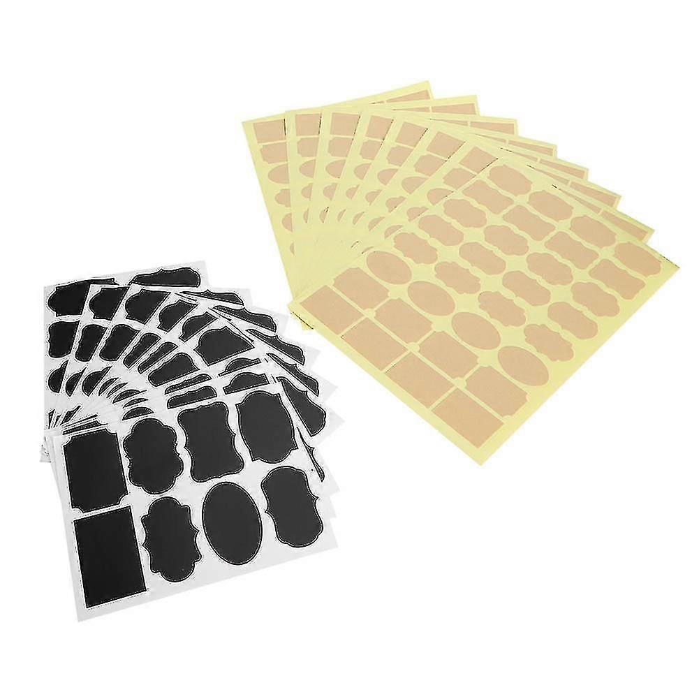 Waterproof Chalkboard Label Stickers for Flower Pot and Storage Jar - 328pcs