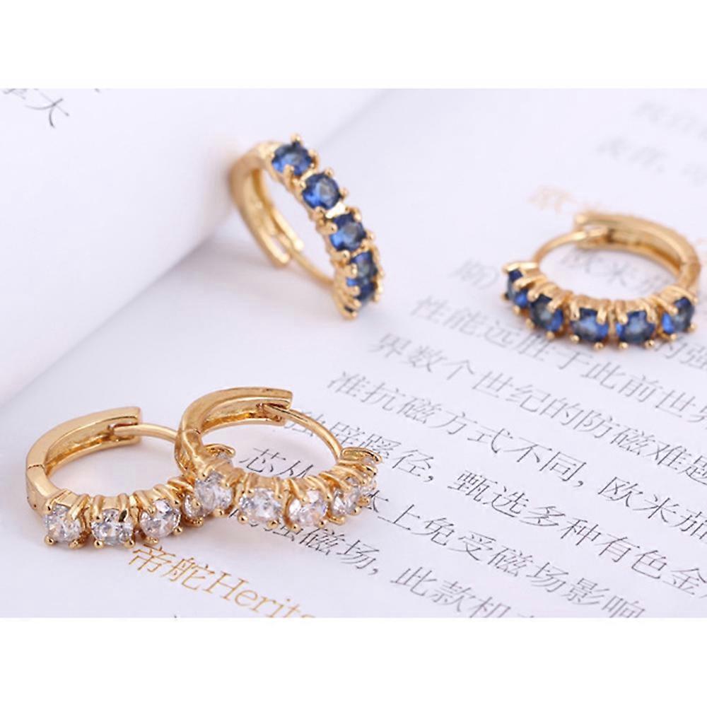 Vintage Single Row Zircon Earrings