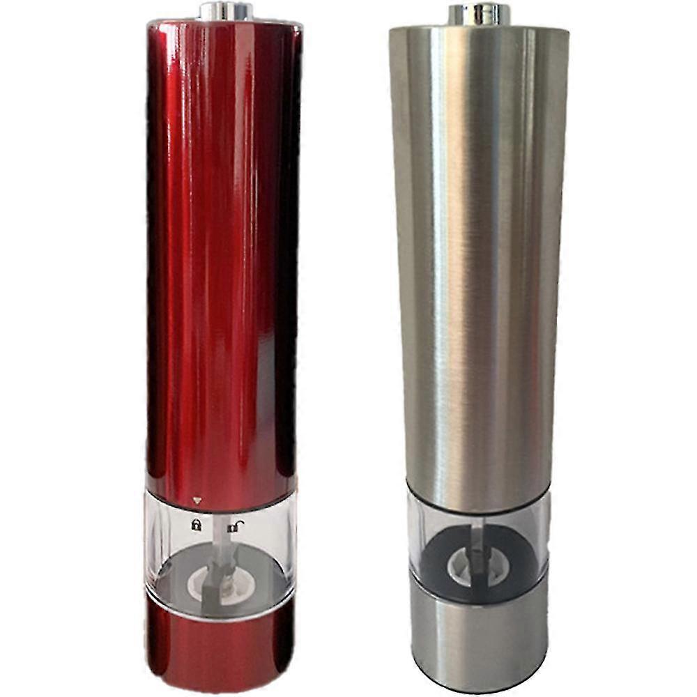 Electric Salt And Pepper Grinder Set,  Automatic One Handed Operation,ceramic Grinder, 2 Pack