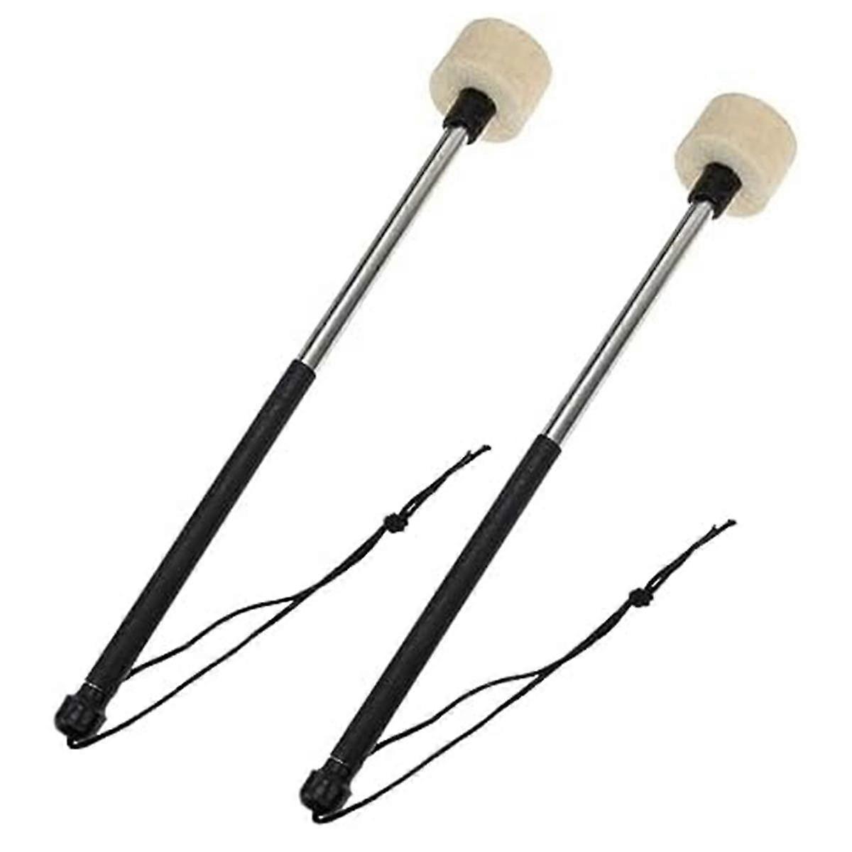 Bass Drum Mallet,Durable Bass Drum Mallet Drumstick with Wool Felt Head,Band Drum Mallet Marching D