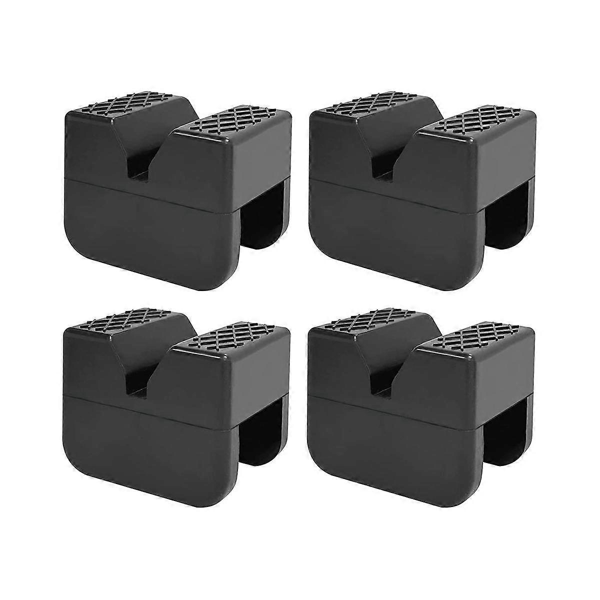 Jacks Stand Pads, Universal Rubber Jacks Pad Adapter, Rail Pinch Welds Protector, 4 Pack