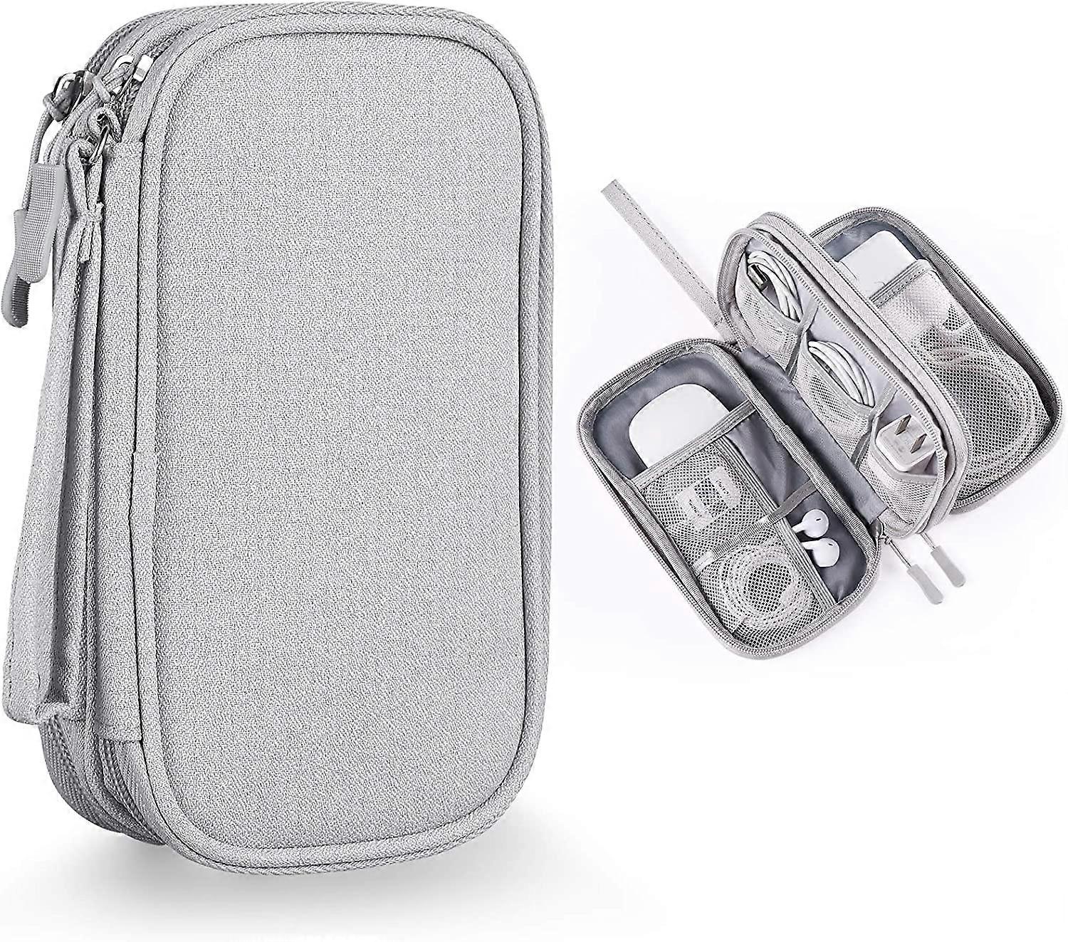 Liten veske, lader arrangørveske for reisetilbehør og elektronikk