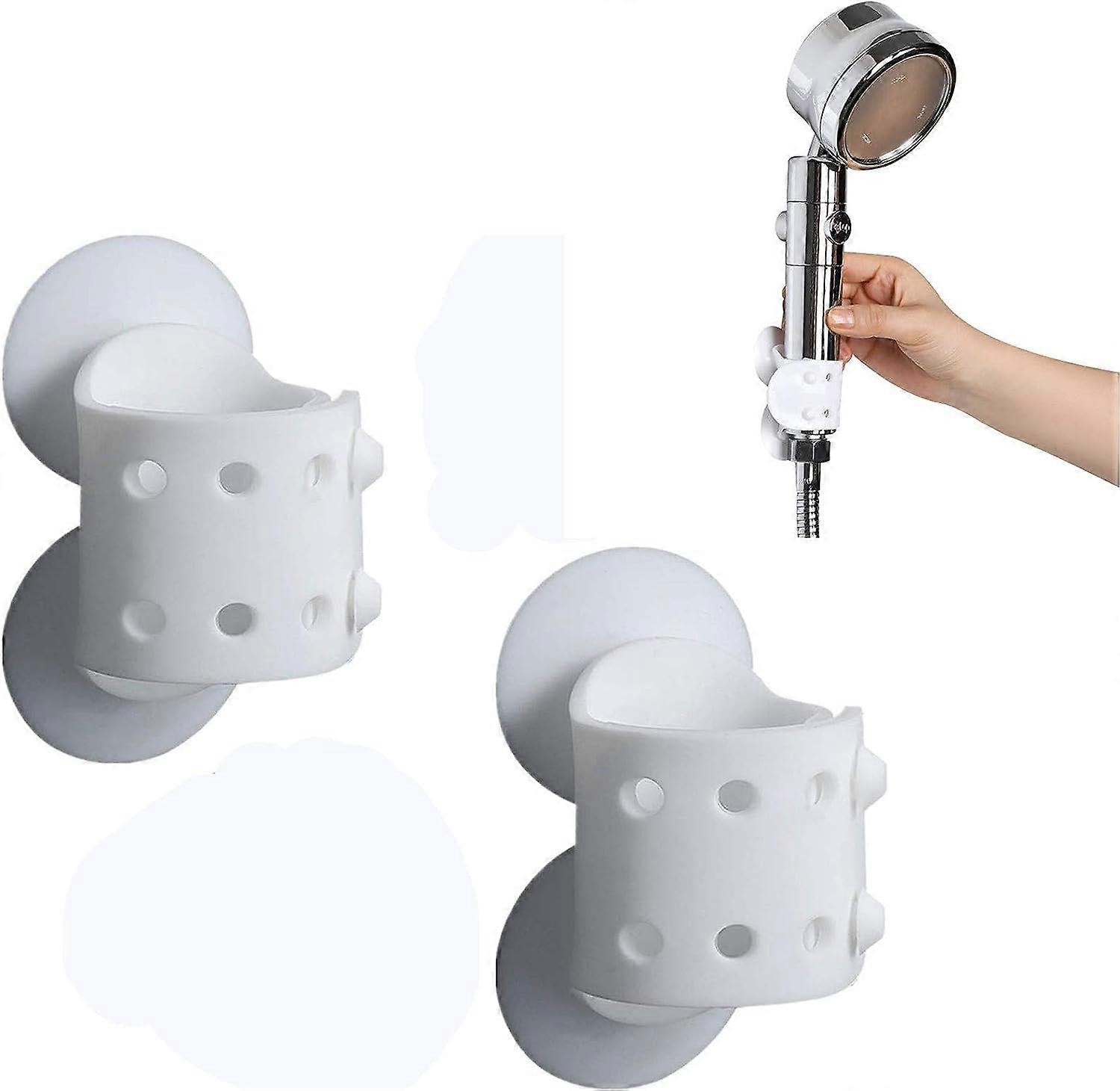 Shower Silicone Suction Cup Bracket 2PCS Shower Head Holder No Drill Need