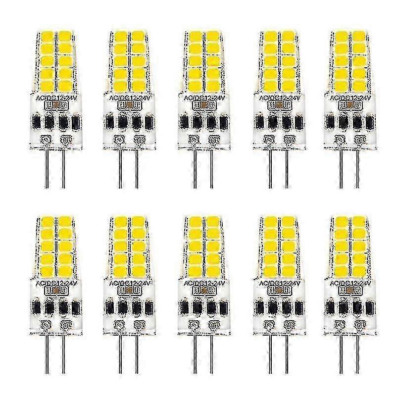 Paquet de 10 ampoules LED G4 AC/DC 12 volts -24 volts 5 watts Lampe LED G4 2835smd de remplacement