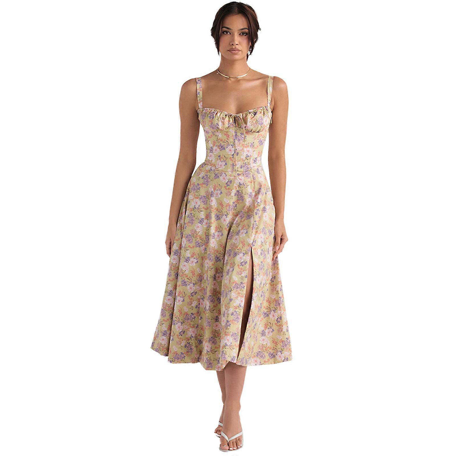 تنورة الانزلاق المرأة فستان الصيف عارضة بوهوس بلا أكمام السباغيتي حزام لونغ بيتش فساتين الشمس