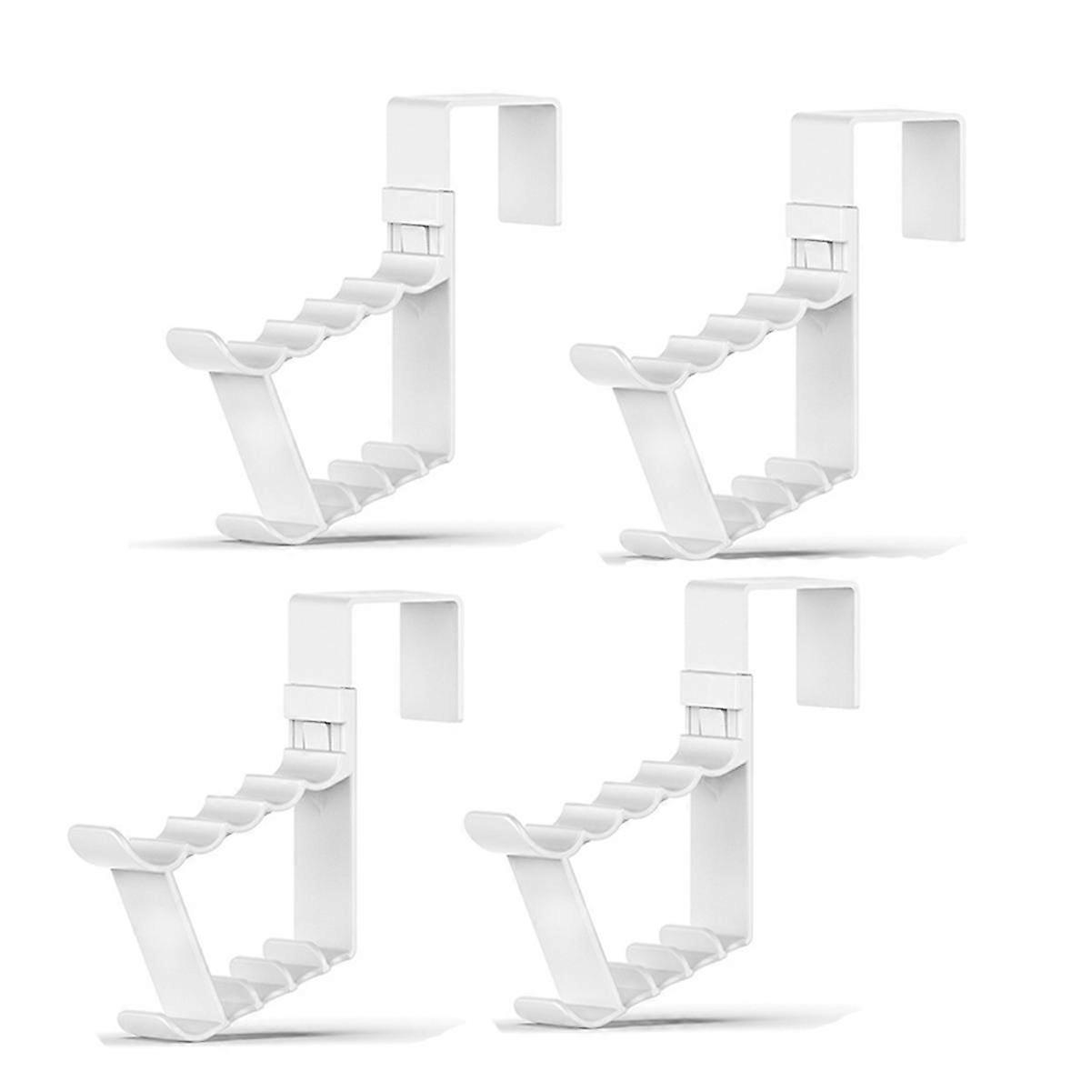 Space Saving over Door Hooks Door Hanger Hooks Hanging Storage Organizers Door Hangers Door Towel Hooks White 4 Pcs
