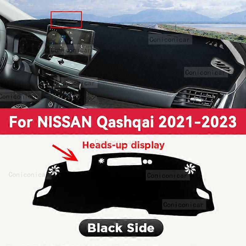 Dashboard Cover Mat Protective Pad til NISSAN QASHQAI 2021 2022 2023 Biltilbehør Dash Board Solskærm Tæppe Anti-UV Dashmat