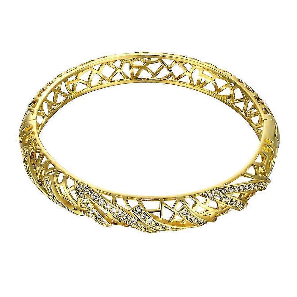 Hollow Nets Gold Pattern Bangle Bracelet