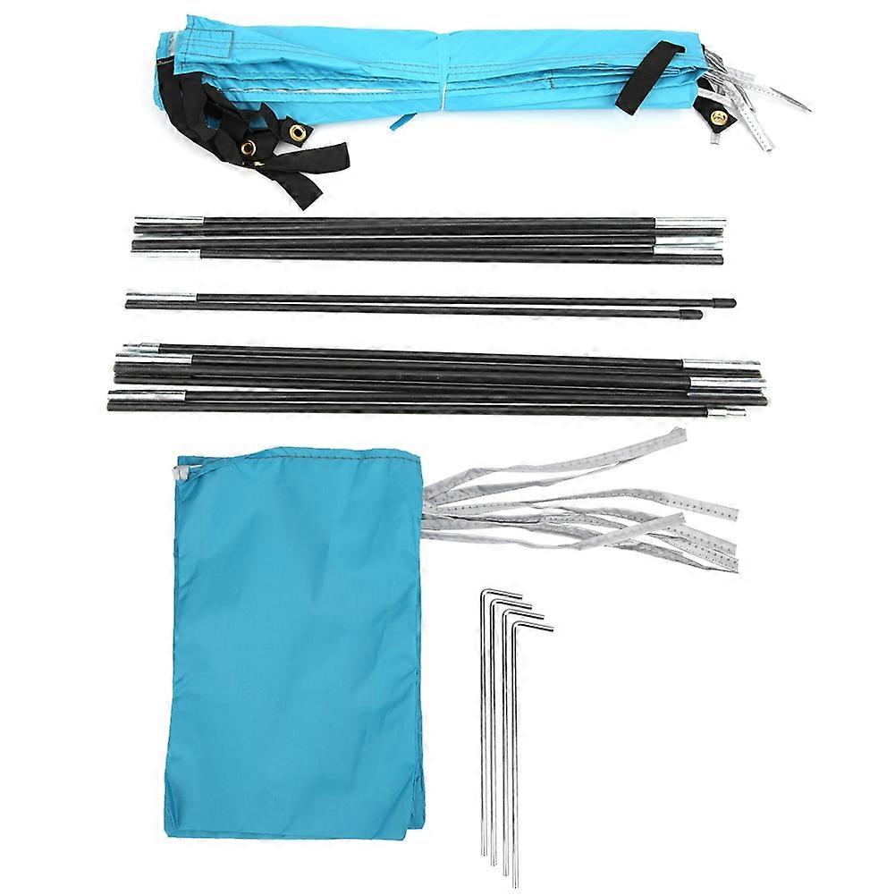 Sandbeach Tent Awning for Using Beach Vacation Double Folding Portable Outdoor Sunshade Practical