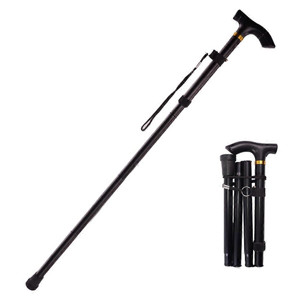 Collapsible Telescopic Folding Cane Elder Cane 5 Modes Walking Sticks