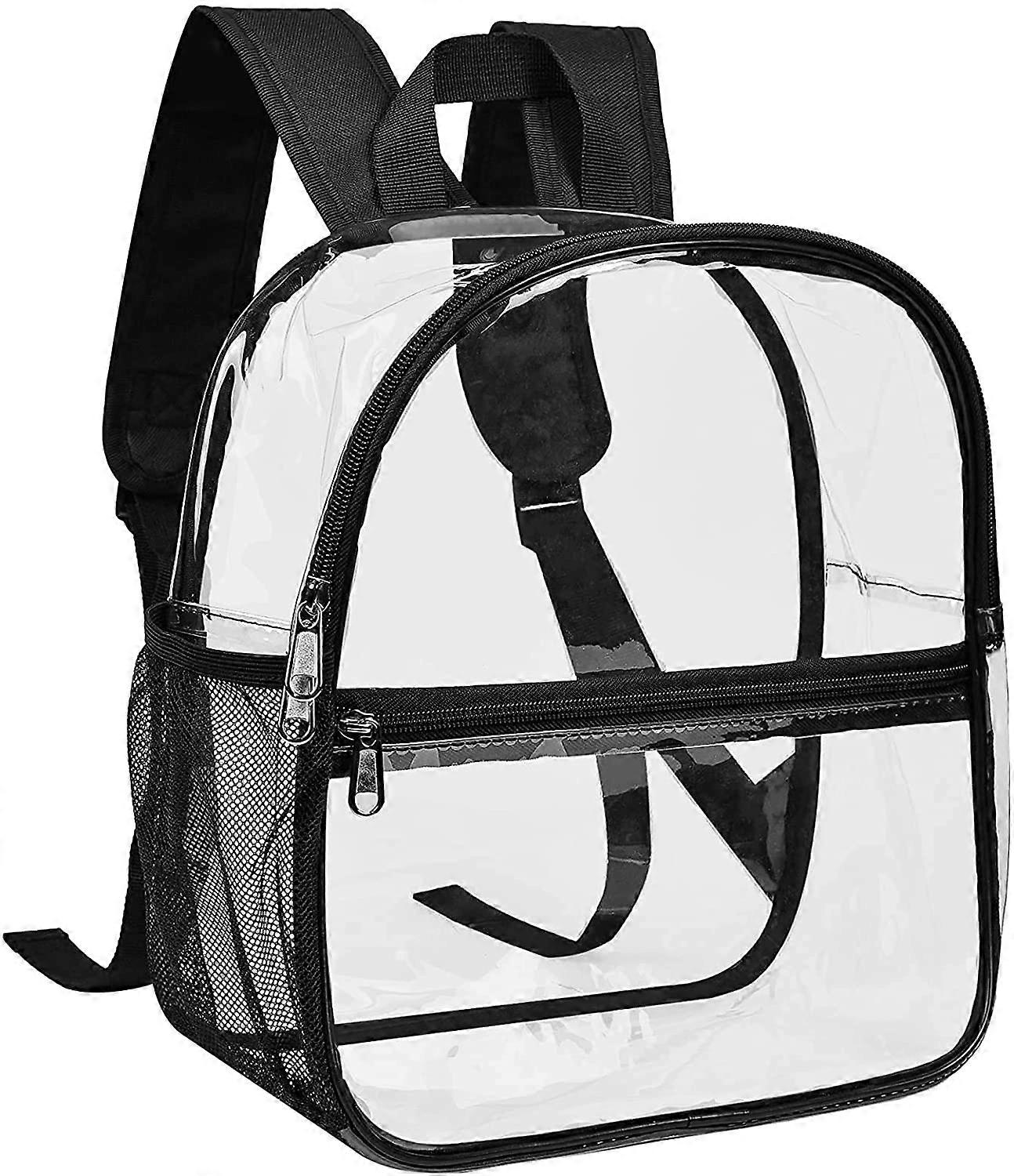 clear mini backpack near me Ravinia both secured with leatherette zip panel closures JanSport Clear Mini Backpack |