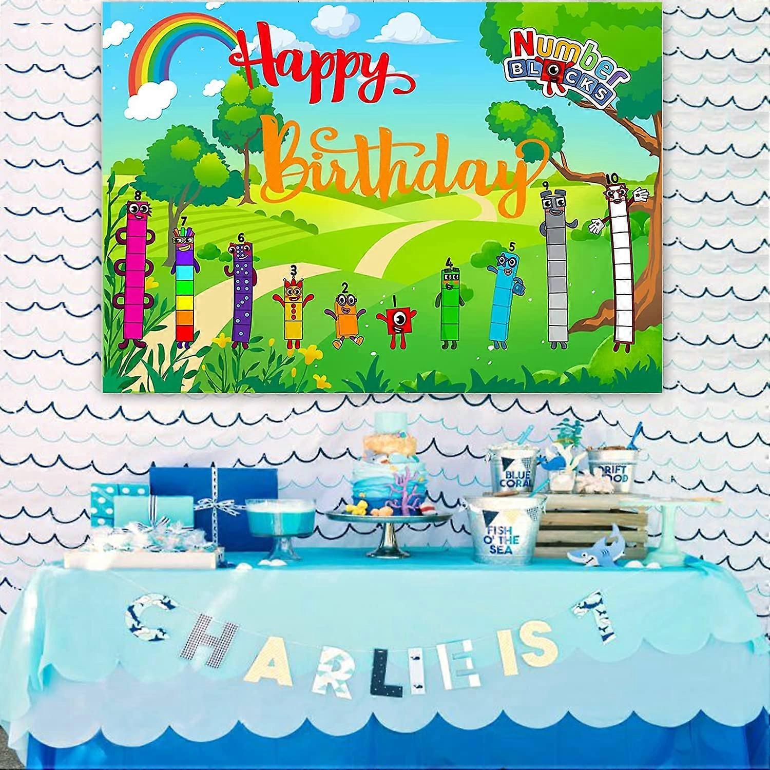 Heytea Number blocks Birthday Party Supplies 5x3ft Number blocks Heytea number blocks birthday party supplies 5x3ft number blocks