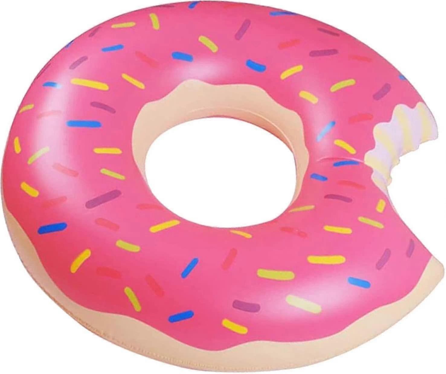 Donut Pool Float For Kids Adults,inflatable Doughnut Pool Tubes Pink For Summer