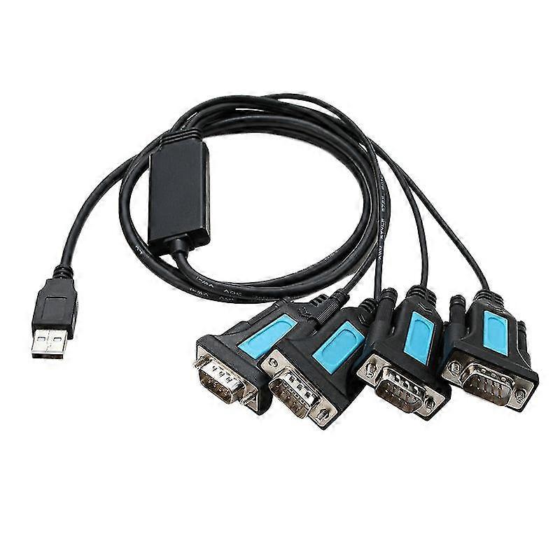 USB إلى Rs232 محول 1 إلى 4 Antishield مطلي بالنيكل التوصيل والتشغيل لنظام التشغيل Windows Linux